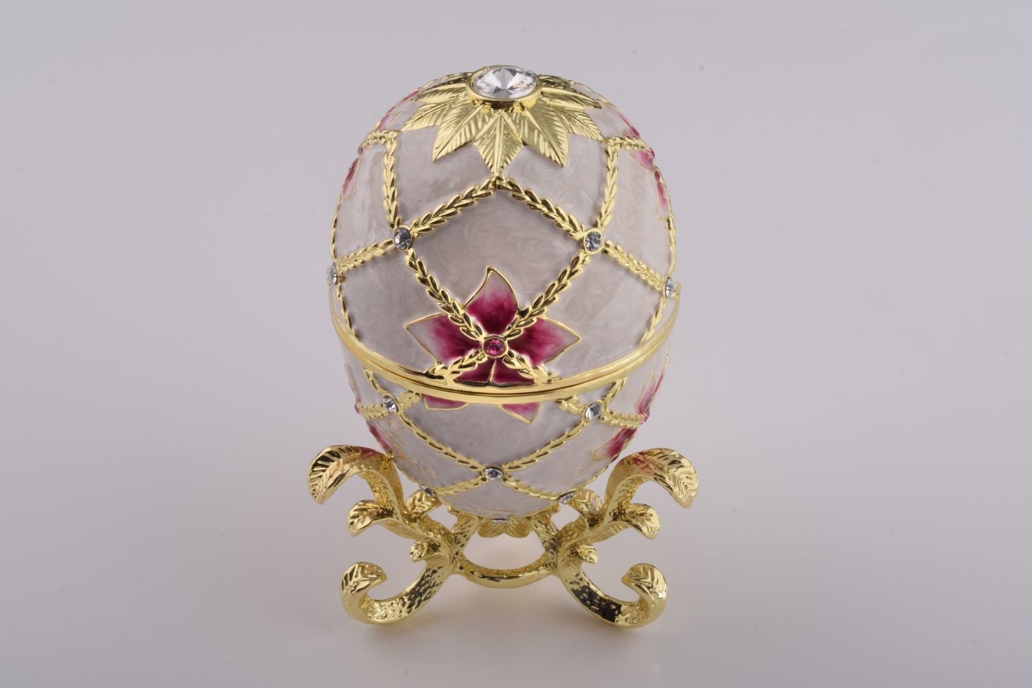 White Egg with Flowers & Harp-2